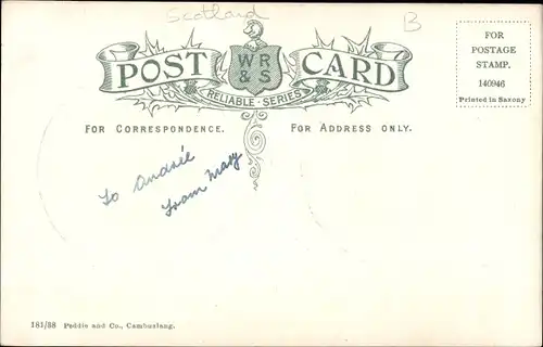 Präge Ak Cambuslang Schottland, Kirkhill, The Glen