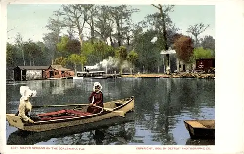 Ak Florida USA, silver springs on the Ocklawaka