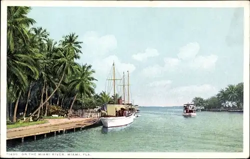 Ak Miami Beach Florida USA, on the Miami River