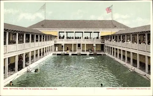 Ak Palm Beach Florida USA, bathing pool in the casino