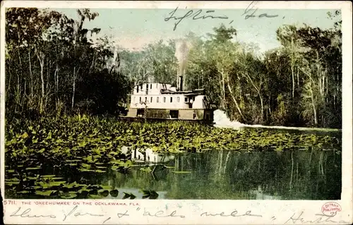 Ak Florida USA, the Okeehumkee on the Ocklawaha