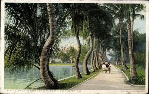 Ak Palm Beach Florida USA, along the shore of Lake Worth