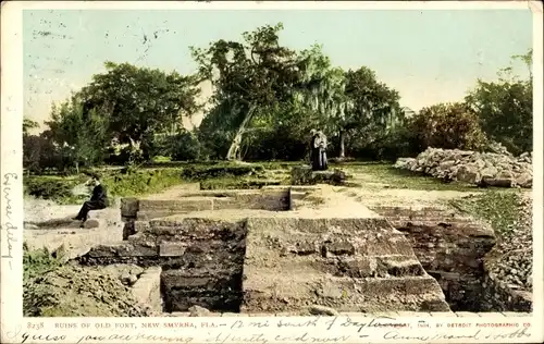 Ak New Smyrna Florida, ruins of old fort