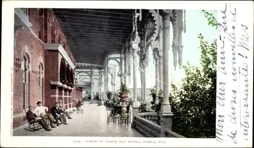 Ak Tampa Florida USA, Porch of Tampa Bay Hotel, rocking chairs