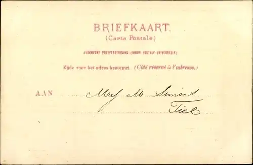 Ak 's Gravenhage Den Haag Südholland, Versiering 7 Februari 1901, Parkstraat