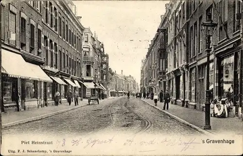 Ak 's Gravenhage Den Haag Südholland, Piet Heinstraat, Geschäfte