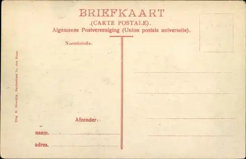 Ak 's Gravenhage Den Haag Südholland, Versiering 7 Februari 1901, Noordeinde