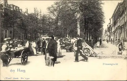 Ak Den Haag Südholland Niederlande, Prinsengracht