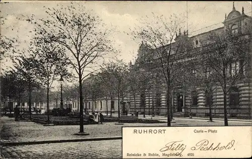 Ak Ruhrort Duisburg im Ruhrgebiet, Carls-Platz