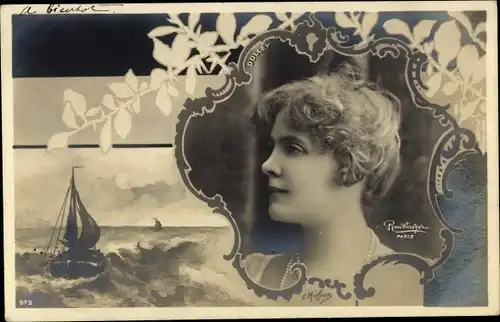 Ak Schauspielerin Dolly Davis ?, Portrait