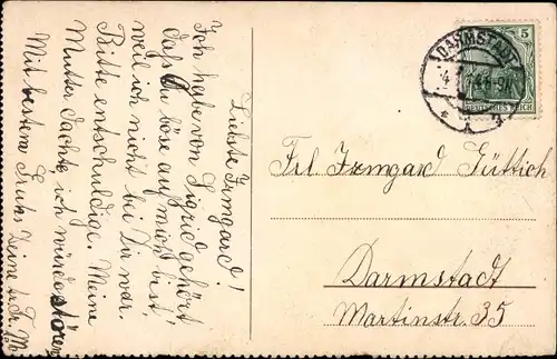 Ak Zwei Jungen mit Musikinstrumenten