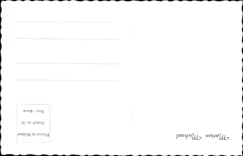 Ak Schauspielerin Marion Michael, Portrait