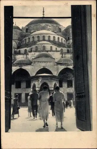 Ak Konstantinopel Istanbul Türkei, Stadtansicht, Palais, Besucher