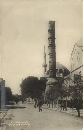 Ak Konstantinopel Istanbul Türkei, La colonne brûlée, Konstantinsäule