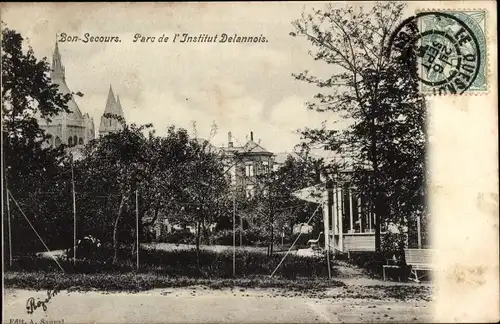 Ak Bon Secours Bonsecours Péruwelz Hennegau, Parc de l&#39;Institut Delannois