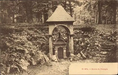 Ak Spa Wallonie Lüttich, Source de l&#39;Enragée