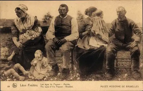 Künstler Ak Frédéric, Léon, The Ages of the Peasant, Maries