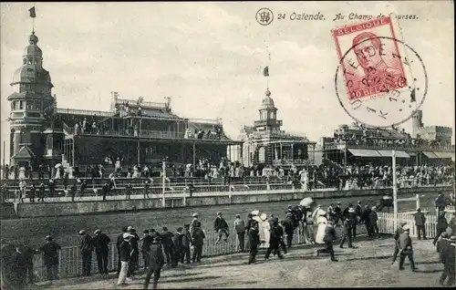 Ak Oostende Ostende Westflandern, Au Champ des Courses