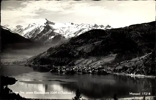 Ak Zell am See in Salzburg, Panorama mit Kitzsteinhorn