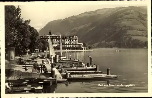 Ak Zell am See in Salzburg, Landungsplatz