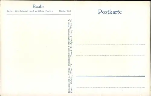 Ak Raabs an der Thaya in Niederösterreich, Burg