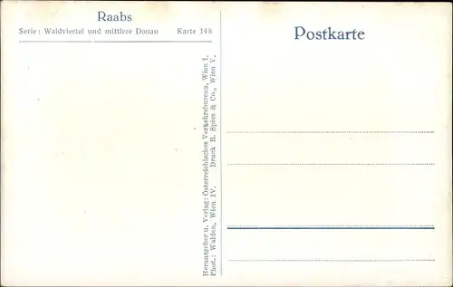 Ak Raabs an der Thaya in Niederösterreich, Burg