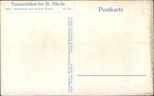 Ak St. Nikola an der Donau Oberösterreich, Donauwinkel