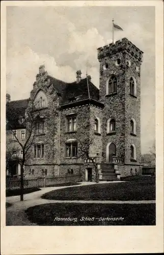 Ak Ronneburg in Thüringen, Schloss, Gartenseite