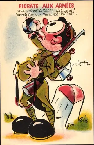 Künstler Ak Picrate an die Armeen, es lebe unser Nationalpicrate