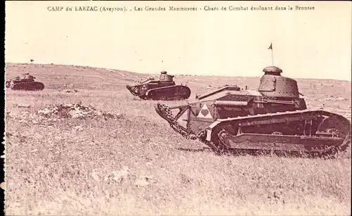 Ak Larzac Aveyron, Die großen Manöver, Kampfpanzer
