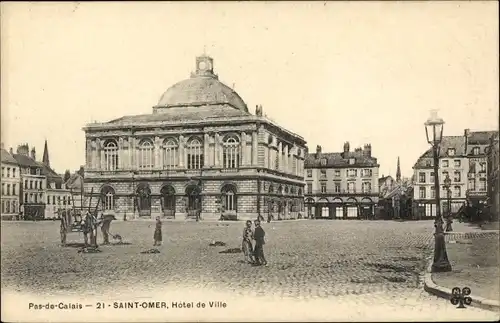 Ak Saint Omer Pas de Calais, Rathaus