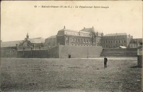 Ak Saint Omer Pas de Calais, Das Internat Saint Joseph