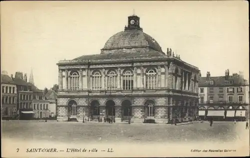Ak Saint Omer Pas-de-Calais, Das Rathaus