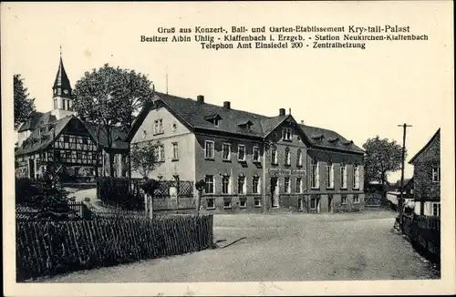 Ak Klaffenbach Chemnitz in Sachsen, Gasthaus Krystall Palast