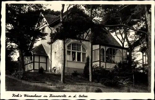 Ak Ostseebad Zinnowitz auf Usedom, Koch's Dünenhaus