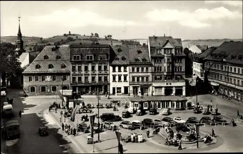 Ak Annaberg Buchholz im Erzgebirge, Markt mit Schreckenberg