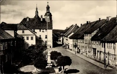 Ak Römhild in Thüringen, Marktplatz
