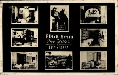 Ak Ernstroda Friedrichroda im Thüringer Wald, FDGB Heim Otto Heller