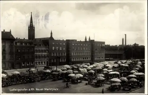 Ak Ludwigshafen am Rhein, Neuer Marktplatz