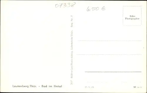 Ak Leutenberg Thür., Bad im Ilmtal, Wald