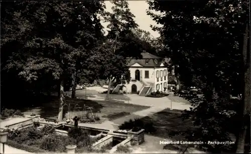 Ak Bad Lobenstein in Thüringen, Moorbad, Parkpavillon