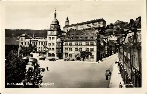 Ak Rudolstadt in Thüringen, Marktplatz