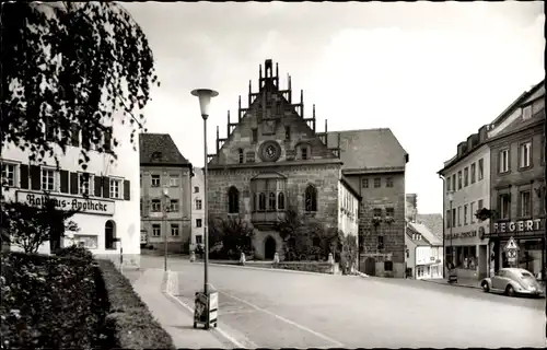 Ak Sulzbach Rosenberg Fränkische Alb Oberpfalz, Partie am Rathaus