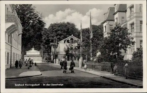 Ak Ostseebad Heringsdorf auf Usedom, In der Seestraße