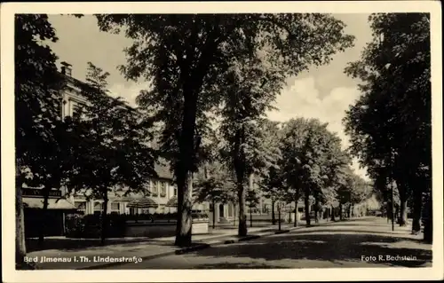 Ak Ilmenau in Thüringen, Lindenstraße, Allee