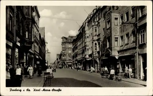 Ak Freiberg in Sachsen, Karl Marx Straße