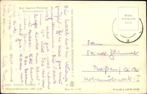 Ak Pieskow Bad Saarow in der Mark, Erholungsheim