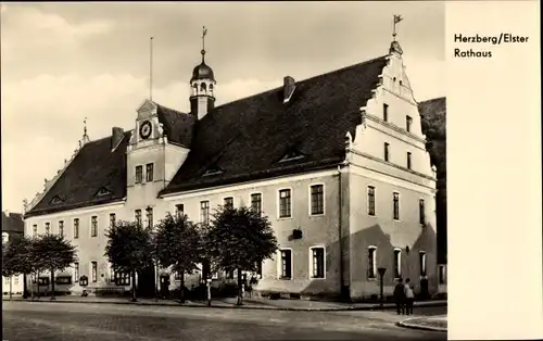 Ak Herzberg an der Elster, Rathaus