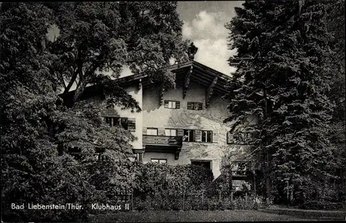 Ak Bad Liebenstein im Thüringer Wald, Klubhaus II