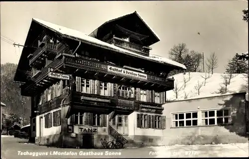 Ak Tschagguns in Vorarlberg, Gasthaus Sonne